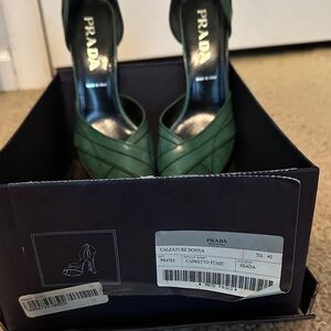 vintage (1999?)Prada Calzature Donna  green(giada) size 40